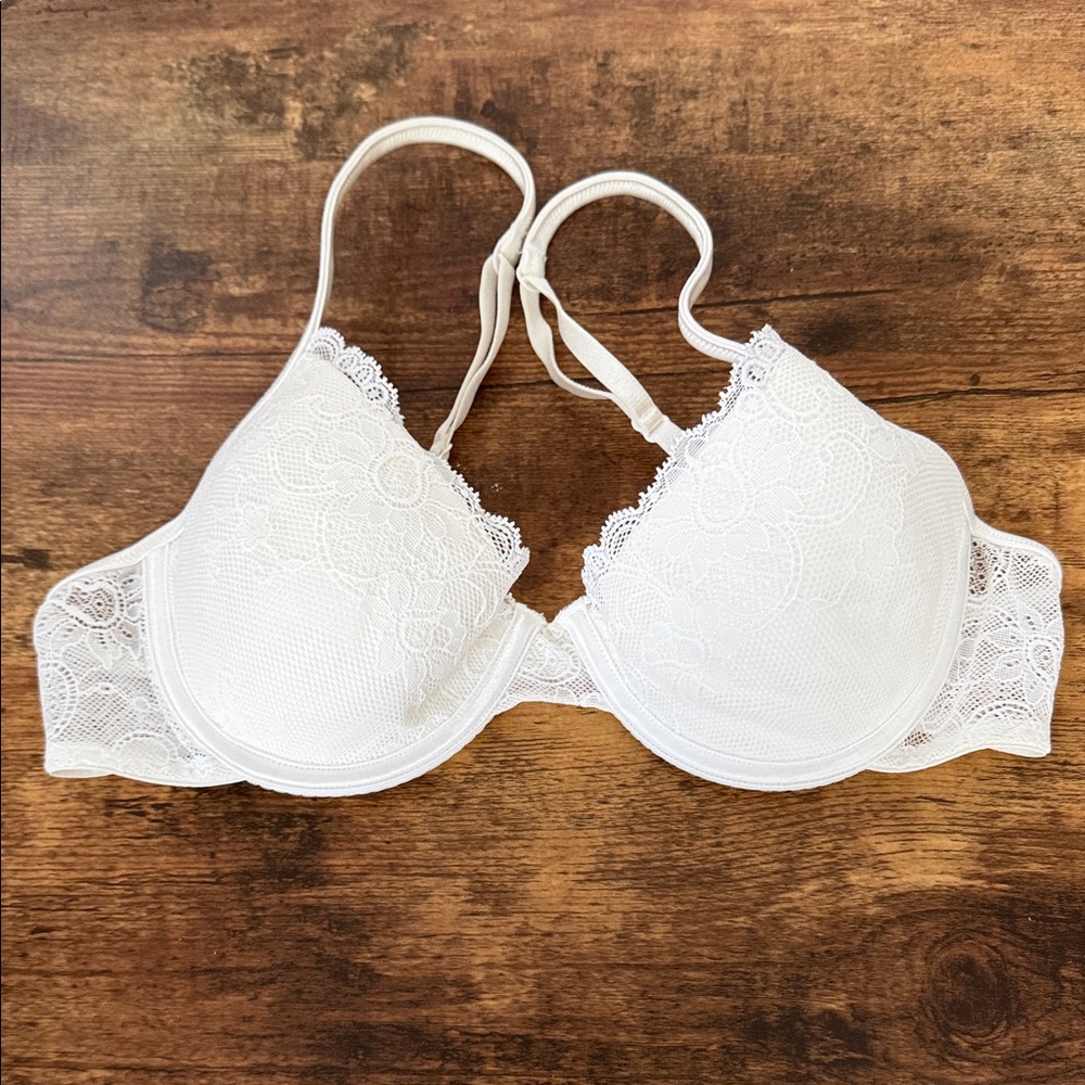 Victoria's Secret White Lace Push-Up Bra